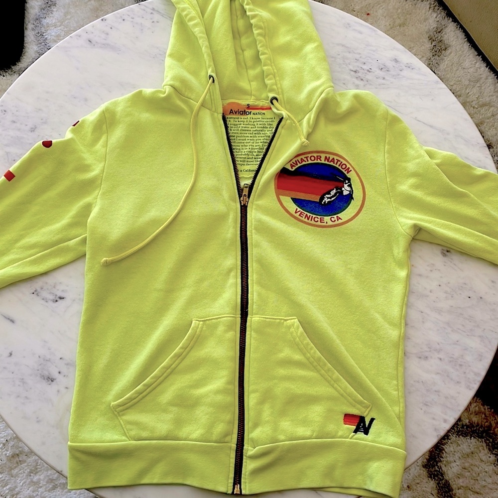 Aviator Nation zip hoodie size small